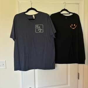 Bundle of two Women’s “Boy Mom” shirts, Long Sleeve And Shirt Sleeve